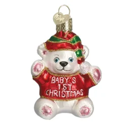 Flash Sale Baby's 1St Christmas Bear Ornament - Baby