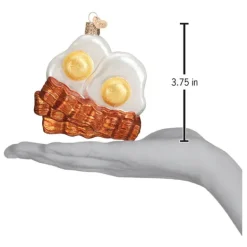 Clearance Old World Christmas Bacon And Eggs Ornament -