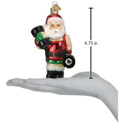 Best Old World Christmas Bodybuilder Santa Ornament -
