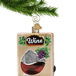 Store Old World Christmas Boxed Wine Ornament -
