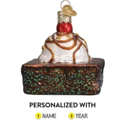 Fashion Old World Christmas Brownie A La Mode Ornament -