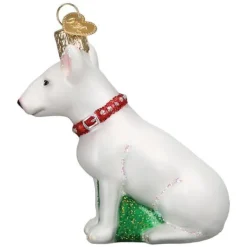 Cheap Old World Christmas Bull Terrier Dog Ornament -