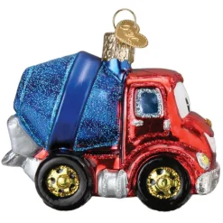 Cheap Old World Christmas Cheerful Cement Truck Ornament -