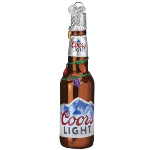 Best Sale Old World Christmas Coors Light Bottle Ornament -