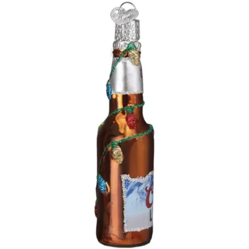 Best Sale Old World Christmas Coors Light Bottle Ornament -