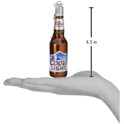 Best Sale Old World Christmas Coors Light Bottle Ornament -