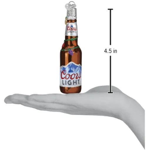 Best Sale Old World Christmas Coors Light Bottle Ornament -