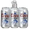 New Old World Christmas Coors Light Six Pack Ornament -