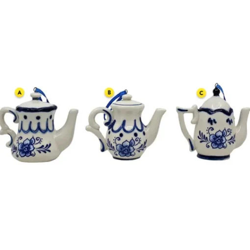 Cheap Delft Blue Teapot Ornament Household