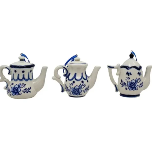 Cheap Delft Blue Teapot Ornament Household