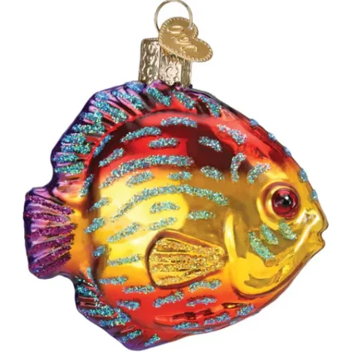 Cheap Old World Christmas Discus Fish Ornament -