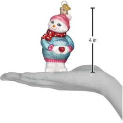 Online Expectant Snowlady Ornament - Expecting & New Family