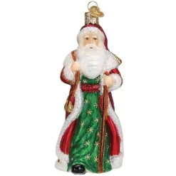 Discount Old World Christmas Father Christmas With Bells Ornament -