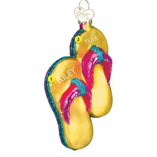 Cheap Old World Christmas Flip-Flop Ornament -