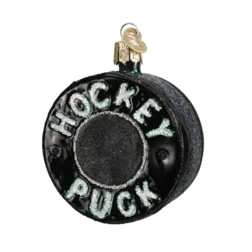 Best Sale Old World Christmas Hockey Puck Ornament -