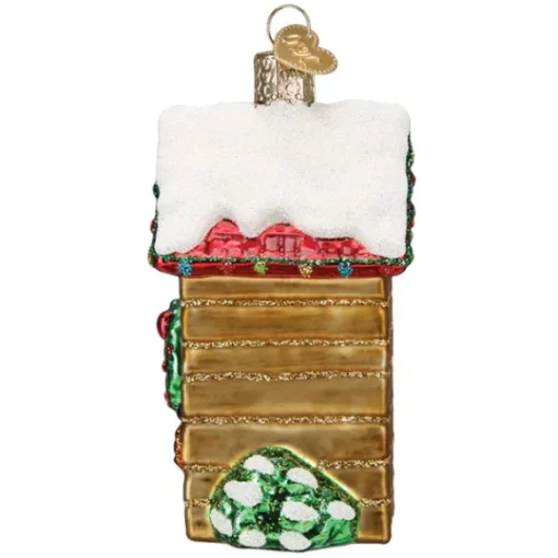 Clearance Old World Christmas Holiday Outhouse Ornament -