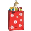 Cheap Old World Christmas Holiday Shopping Bag Ornament -