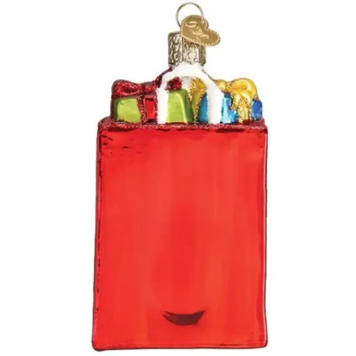 Cheap Old World Christmas Holiday Shopping Bag Ornament -