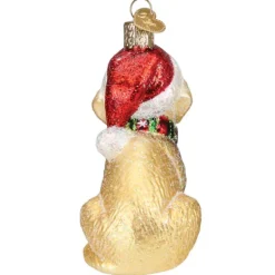 Clearance Old World Christmas Holiday Yellow Labrador Puppy Ornament -