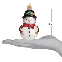 Flash Sale Old World Christmas Holly Hat Snowman Ornament -