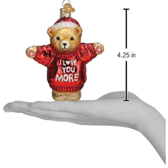 Cheap I Love You More Bear Ornament - Inspirational