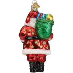 Cheap Old World Christmas Jolly African American Santa Ornament -