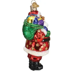 Cheap Old World Christmas Jolly African American Santa Ornament -
