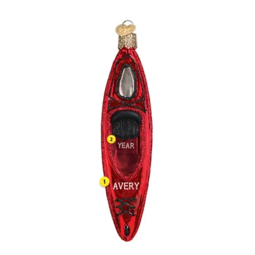 Cheap Old World Christmas Kayak Ornament -