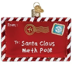 Clearance Old World Christmas Letter To Santa Ornament -