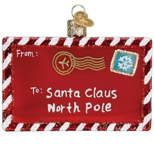 Clearance Old World Christmas Letter To Santa Ornament -
