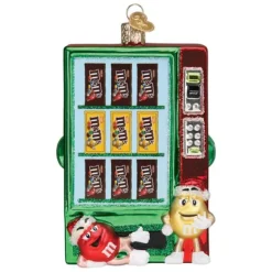 Cheap Old World Christmas M & M's Vending Machine Ornament -