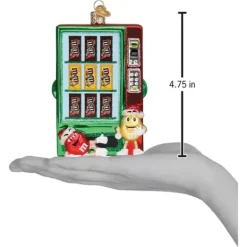 Cheap Old World Christmas M & M's Vending Machine Ornament -