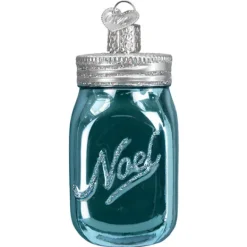 Best Sale Old World Christmas Mason Jar Ornament -