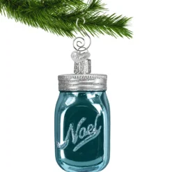 Best Sale Old World Christmas Mason Jar Ornament -