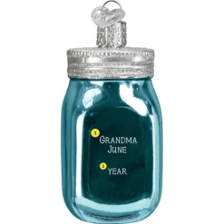 Best Sale Old World Christmas Mason Jar Ornament -