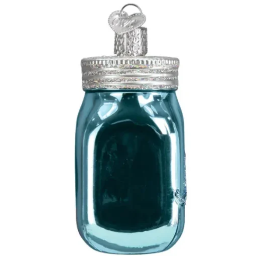 Best Sale Old World Christmas Mason Jar Ornament -