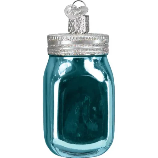 Best Sale Old World Christmas Mason Jar Ornament -