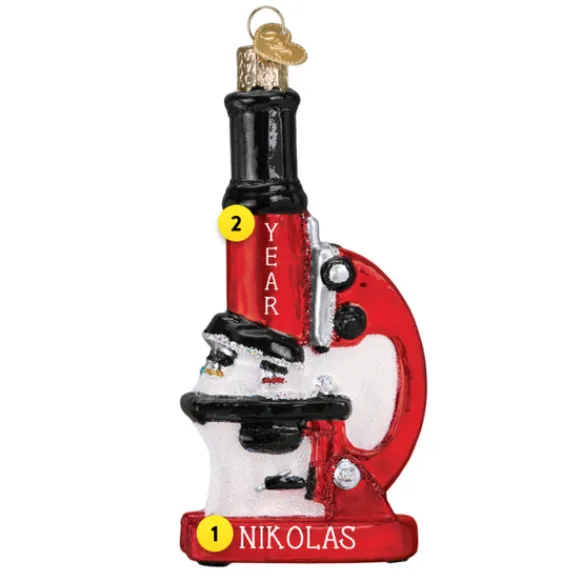 New Microscope Ornament - School Days