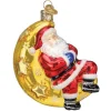 Clearance Old World Christmas Moonlight Santa Ornament -