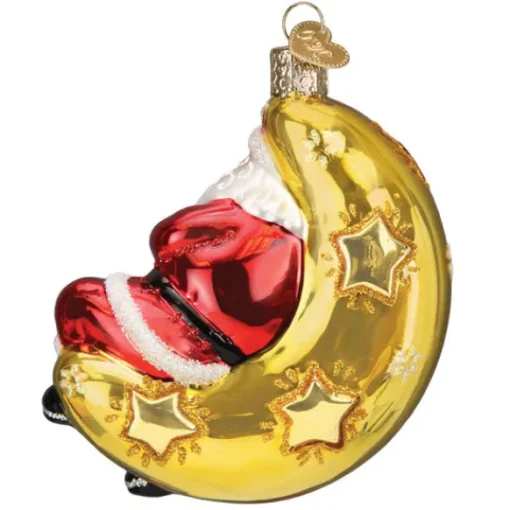 Clearance Old World Christmas Moonlight Santa Ornament -