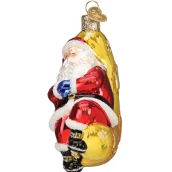 Clearance Old World Christmas Moonlight Santa Ornament -