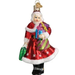 Cheap Old World Christmas Mrs. Claus Goes Shopping Ornament -