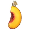 Fashion Old World Christmas Peach Slice Ornament -