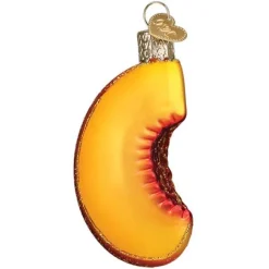 Fashion Old World Christmas Peach Slice Ornament -