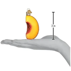 Fashion Old World Christmas Peach Slice Ornament -