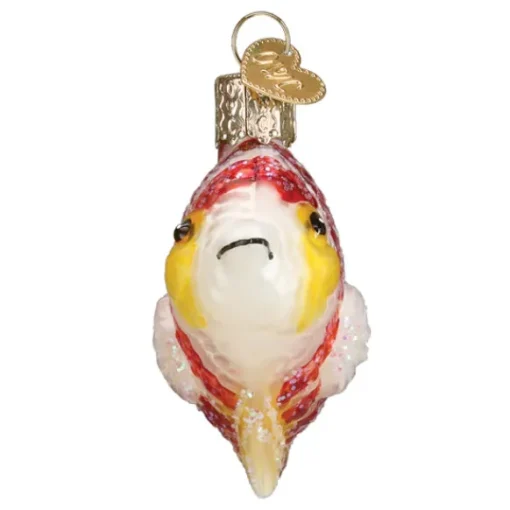 New Peppermint Angelfish Ornament - Fish & Reptile
