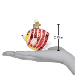 New Peppermint Angelfish Ornament - Fish & Reptile