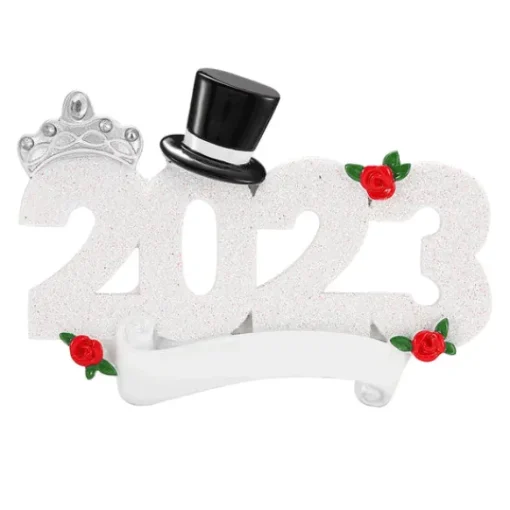 Best Sale Personalized 2023 Dated Wedding Ornament Engaged, Wedding, & Anniversary