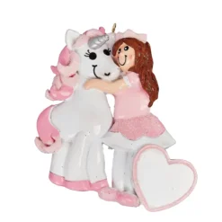 Store Personalized A Girl And Her Unicorn Ornament Kids
