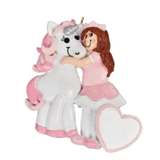 Store Personalized A Girl And Her Unicorn Ornament Kids